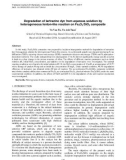 Degradation of tartrazine dye from aqueous solution by heterogeneous fenton-like reaction on Fe2O3/SiO2 composite