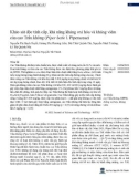 Khảo sát độc tính cấp, khả năng kháng oxi hóa và kháng viêm của cao Trầu không (Piper betle l. Piperaceae)