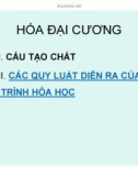 Bài giảng Hóa học đại cương (Phần 2) - Chương 1: Nhiệt động lực học của các quá trình hóa học