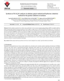 Synthesis of Ni/Al2O3 catalysts via alkaline polyol method and hydrazine reduction method for the partial oxidation of methane