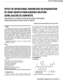 Effect of operational parameters on degradation of janus green b from aqueous solution using ZnO/ZHC/AC composite