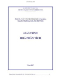 Giáo trình Hóa phân tích - ĐH Nông Nghiệp