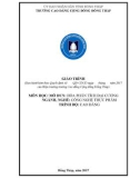 Giáo trình Hóa phân tích đại cương (Nghề: Công nghệ thực phẩm - Cao đẳng) - Trường Cao đẳng Cộng đồng Đồng Tháp