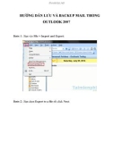 Hướng dẫn lưu và backup mail trong Outlook 2007