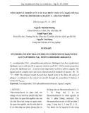 Tổng hợp và nghiên cứu cấu tạo phức chất của Zn(II) với N(4) - phenylthiosemicacbazon 2 - axetylpyriđin