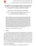 Ảnh hưởng của nano bạc lên khả năng cảm ứng mô sẹo và tái sinh chồi từ mẫu lá cây dâu tây (Fragaria X Ananassa) nuôi cấy in vitro