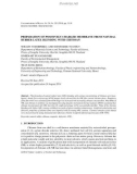 Preparation of positively charged membrane from natural rubber latex blending with chitosan