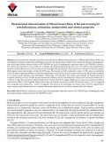 Phytochemical characterisation of Phlomis linearis Boiss. & Bal and screening for anticholinesterase, antiamylase, antimicrobial, and cytotoxic properties