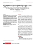 Chemical constituents from ethyl acetate extract of the leaves of Rourea Harmandiana Pierre