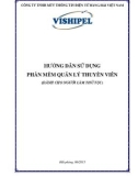 Hướng dẫn sử dụng phần mềm quản lý thuyền viên (dành cho người làm thủ tục)