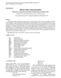 Natural rubber nanocomposites