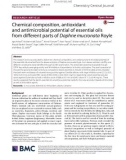 Chemical composition, antioxidant and antimicrobial potential of essential oils from different parts of Daphne mucronata Royle