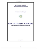 Giáo trình : Đánh giá tác động môi trường part 1