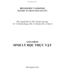 Giáo trình Sinh lý học thực vật - Trường ĐH Sư phạm Thái Nguyên