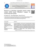 Nghiên cứu chiết tách hàm lượng chất lơ lửng (SPM) trên ảnh VNRedSat-1 hỗ trợ công tác giám sát chất lượng nước