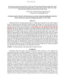 Đánh giá đa dạng di truyền các mẫu giống ngô tẻ địa phương mới thu thập dựa trên một số chỉ tiêu hình thái phục vụ bảo tồn và phát triển vật liệu cho chương trình tạo giống ngô ở Việt Nam