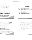 ICT 5 Web Development - Chapter 13: Javascript