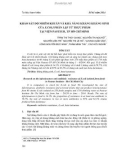 Khảo sát độ nhiễm khuẩn và khả năng kháng kháng sinh của E.coli phân lập từ thực phẩm tại Viện Pasteur, TP Hồ Chí Minh