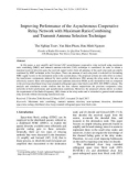 Improving Performance of the Asynchronous Cooperative Relay Network with Maximum Ratio Combining and Transmit Antenna Selection Technique