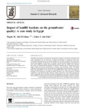 Impact of landfill leachate on the groundwater quality: A case study in Egypt