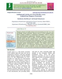 Antibacterial activity of a novel Bacillus cereus isolated from mangrove ecosystem