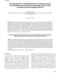 The development of a modified method for isolating plasmids from exopolysaccharide producing lactobacillus species using conventional plasmid isolation methods