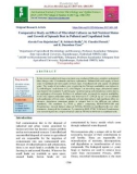 Comparative study on effect of microbial cultures on soil nutrient status and growth of spinach beet in polluted and unpolluted soils