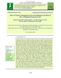 Effect of nutrient management and crop establishment methods of rice on biological properties of soil