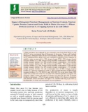 Impact of integrated nutrient management on nutrient content, nutrient uptake, protein content and grain yield in maize (Zea mays L.)-wheat (Triticum aestivum L.) cropping system in an acid alfisol