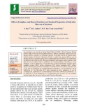 Effect of sulphur and boron nutrition on chemical properties of soil after harvest of soybean