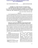 Nghiên cứu một số nhân tố sinh thái ảnh hưởng đến khả năng tái sinh tự nhiên của cây cóc đỏ (lumnitzera littorea (jack) voigt) ở khu dự trữ sinh quyển rừng ngập mặn Cần Giờ