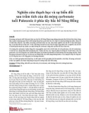 Nghiên cứu thạch học và sự biến đổi sau trầm tích của đá móng carbonate tuổi Paleozoic ở phía tây bắc bể Sông Hồng