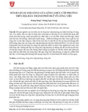 Đánh giá sự hài lòng của công chức cấp phường trên địa bàn thành phố Huế về công việc