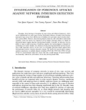 Investigation of poisonous attacks against network intrusion detection systems