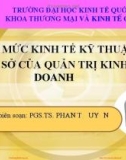 Bài Giảng Định mức kinh tế kỹ thuật - cơ sở của quản trị kinh doanh: Chương II - PGS.TS. Phan Tố Uyên