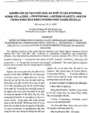 Nghiên cứu sự tạo phức đơn, đa khối phân tử của đysprosi, honmi với l-lơxin, l-tryptophan, l-histidin và axetyl axeton trong dung dịch bằng phương pháp chuẩn độ đo pH