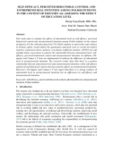 Self-efficacy, perceived behavioral control and entrepreneurial intention among Polish students in the context of industry 4.0: Assessing the effect of education level