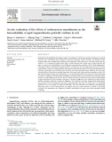 On-site evaluation of the effects of carbonaceous amendments on the bioavailability of aged organochlorine pesticide residues in soil