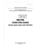 Giáo trình Toán ứng dụng trong Khoa học môi trường: Phần 1 - ĐH Lâm Nghiệp