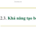 Chất hoạt động bề mặt - Khả năng tạo bọt