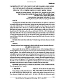 Nghiên cứu xử lý chất thải vỏ thanh long bằng ấu trùng Ruồi Lính Đen (Hermetia illucens) với các tỷ lệ phối trộn cơ chất khác nhau