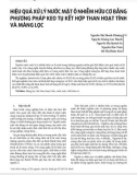 Hiệu quả xử lý nước mặt ô nhiễm hữu cơ bằng phương pháp keo tụ kết hợp than hoạt tính và màng lọc