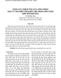 Năng lực thích ứng của cộng đồng dân cư ven biển tỉnh Bến Tre trong bối cảnh biến đổi khí hậu