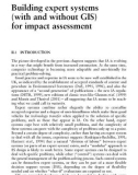 Expert Systems and Geographical Information Systems for Impact Assessment - Chapter 6