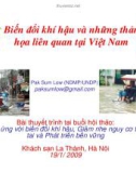 Biến đổi khí hậu và những thảm họa liên quan tại Việt Nam