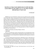 Nguồn lực Phật giáo trong bảo vệ môi trường, giảm thiểu rủi ro thiên tai và ứng phó với biến đổi khí hậu ở Việt Nam