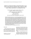 Nghiên cứu, đánh giá hệ thống sử dụng đất đai phục vụ quy hoạch sử dụng đất nông nghiệp bền vững (nghiên cứu điểm: xã Đại Thành, huyện Quốc Oai, thành phố Hà Nội)