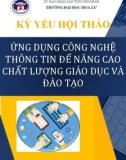 Kỷ yếu hội thảo Ứng dụng công nghệ thông tin để nâng cao chất lượng giáo dục và đào tạo