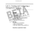 Lab A: Creating and Configuring a Management Agent