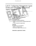 Lab B: Configuring Management Agent Modes and Scheduling Management Agent Operation